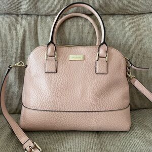 Kate Spade handbag with shoulder strap and matching wallet.